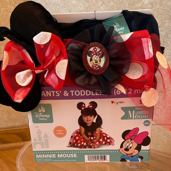NWT Baby Disguise Disney Minnie Mouse 2 Piece Halloween Costume, Sz: 6-12 Months - Picture 2 of 12